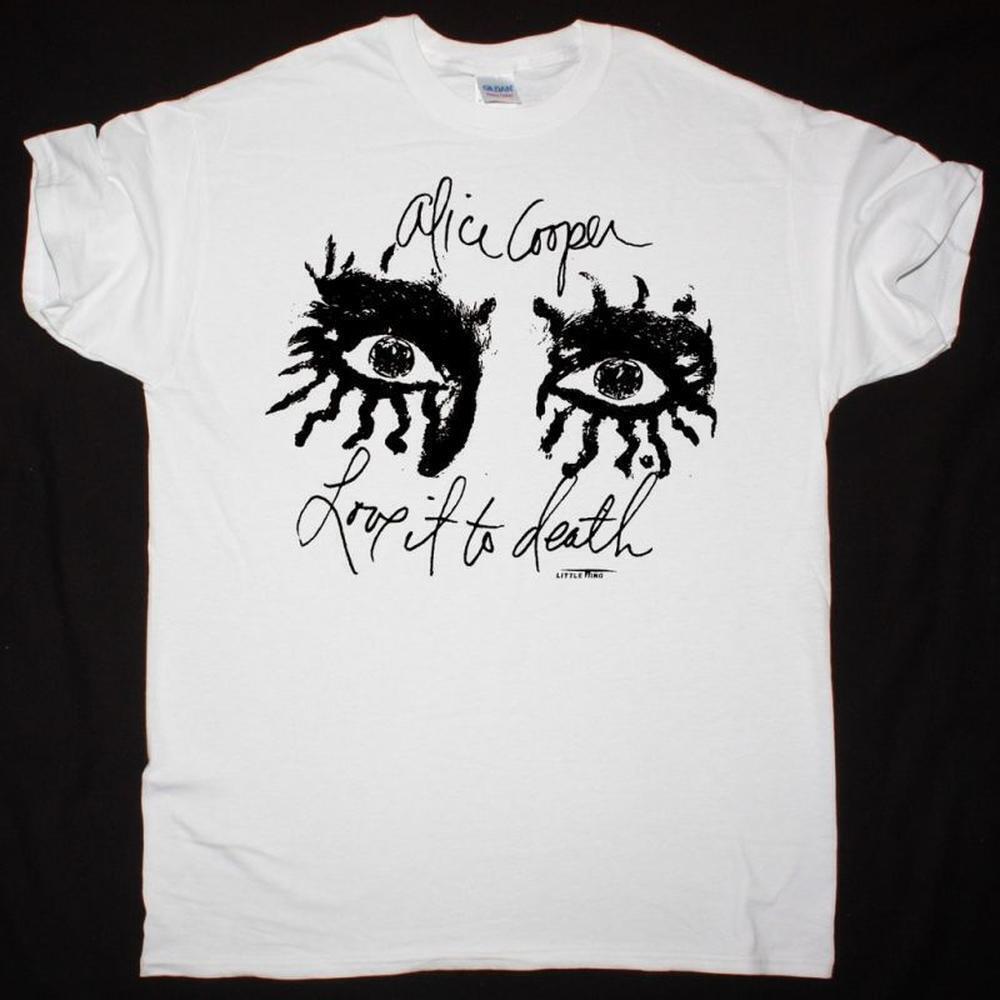 Alice Cooper Love It To Death 1971 New White T Shirt